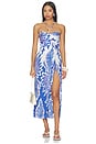 view 1 of 4 Collina Long Dress in Royal Cartagena