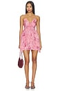 view 1 of 3 ROBE COURTE MAJA  in Pink Calathea