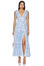 view 1 of 4 Perla Long Dress in Blue Palmarosa