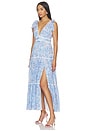 view 2 of 4 Perla Long Dress in Blue Palmarosa