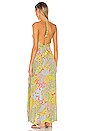 view 3 of 3 Ollie Flounce Maxi Dress in Lime Peony