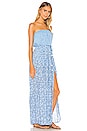 view 2 of 3 Mara Strapless Maxi Dress in Blue Mirror