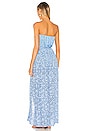 view 3 of 3 Mara Strapless Maxi Dress in Blue Mirror