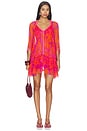 view 1 of 3 Nava Poncho in Pink Reef Wave Bicolore