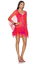 view 2 of 3 Nava Poncho in Pink Reef Wave Bicolore