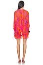 view 3 of 3 Nava Poncho in Pink Reef Wave Bicolore