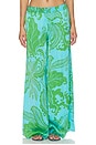 view 1 of 6 PANTALON MEGAN  in Green Reef Wave Bicolore