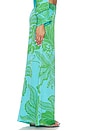 view 3 of 6 PANTALON MEGAN  in Green Reef Wave Bicolore