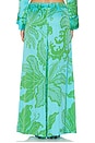 view 4 of 6 PANTALON MEGAN  in Green Reef Wave Bicolore