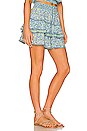 view 2 of 4 Camila Mini Skirt in Blue Lemon