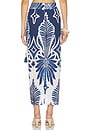 view 4 of 6 Uma Long Skirt in Navy Cartagena