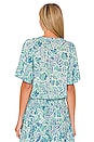view 3 of 4 Becca Blouse in Aqua Chagal