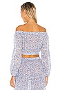 view 3 of 5 Rachel Off Shoulder Blouse in Blue Iris
