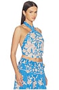 view 2 of 4 Suma Top in Blue Palm Beach