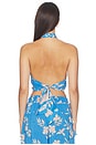 view 3 of 4 Suma Top in Blue Palm Beach