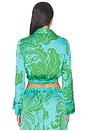 view 3 of 4 Sidonie Shirt in Green Reef Wave Bicolore