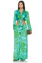 view 4 of 4 Sidonie Shirt in Green Reef Wave Bicolore