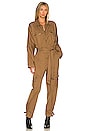 view 1 of 3 Aidy Long Sleeve Cargo Jumpsuit in Nutmeg