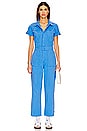 view 1 of 3 Campbell Aviator Flight Suit in Blue Belle