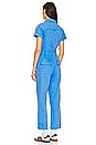view 3 of 3 Campbell Aviator Flight Suit in Blue Belle