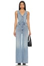 view 1 of 4 Aria Fitted Vest Jumpsuit in Essence