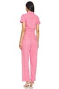 view 3 of 3 Campbell Aviator Flight Suit in Peony Pink