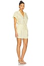 view 2 of 3 Meg Short Sleeve Zip Front Dress in Lemonade