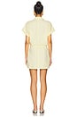 view 3 of 3 Meg Short Sleeve Zip Front Dress in Lemonade