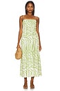 view 1 of 3 Bianca Smocked Bodice Dress in Safari Lime