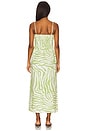 view 3 of 3 Bianca Smocked Bodice Dress in Safari Lime