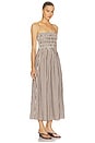 view 2 of 4 Bianca Shirred Dress in Java Stripe
