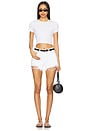view 5 of 6 Gigi Short in Luxe White Distresse