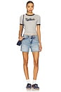 view 5 of 6 Kennedy Relaxed Mid Rise Cut Off Short Shorts in Central Vintage