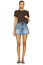 view 5 of 6 Saige High Rise A-line Short in Safari
