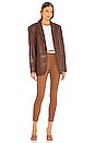 view 4 of 4 Aline High Rise Skinny in Coated Cognac