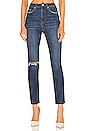 view 1 of 4 JEAN SKINNY VINTAGE TAILLE HAUTE CARA in Essex Distressed