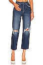 view 1 of 4 Cassie Crop Super High Rise Straight Distressed in Motive Distressed