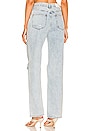 view 3 of 4 Cassie Super High Rise Straight in Moonlight Distressed