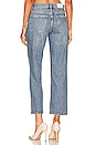 view 3 of 4 Maya Mid Rise straight Ankle in Legacy Distressed