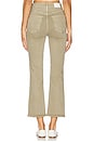 view 4 of 6 CALÇA CINTURA ALTA CROPPED BOOTCUT LENNON in Green Willow