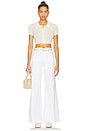 view 5 of 6 Izzy Mid Rise Wide Leg in Vivid White
