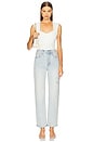 view 5 of 6 Cassie High Rise Crop Straight Jeans in Sunrise Vintage
