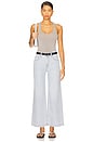 view 5 of 6 Jadyn Petite Low Slung Palazzo Jeans in Chateau
