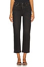 view 1 of 6 Charlie High Rise Classic Straight Ankle Jeans in Dark Midnight