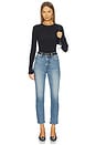 view 5 of 6 Bri Ankle High Rise Slim Straight Jeans in Charleston