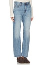 view 2 of 6 Lexi Mid Rise Bowed Straight Jeans in Metropolis