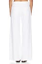 view 4 of 6 Jadyn Low Slung Palazzo Jeans With Drawcord in Optic White