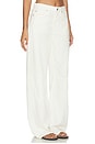 view 3 of 7 Sydney High Rise Bowed Wide Jeans in Egret
