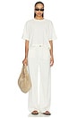 view 6 of 7 Sydney High Rise Bowed Wide Jeans in Egret
