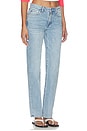 view 2 of 6 Aleks High Rise Straight Long Jeans in Aegean